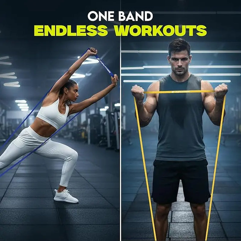 UTOPIA HOME Pull up Resistance Bands - 5-Piece Dense Natural Rubber Loops, Athletic Training Tools for Beginners & Physical Therapy, Athletic Training Resistance Bands, Dense Rubber Resistance Bands