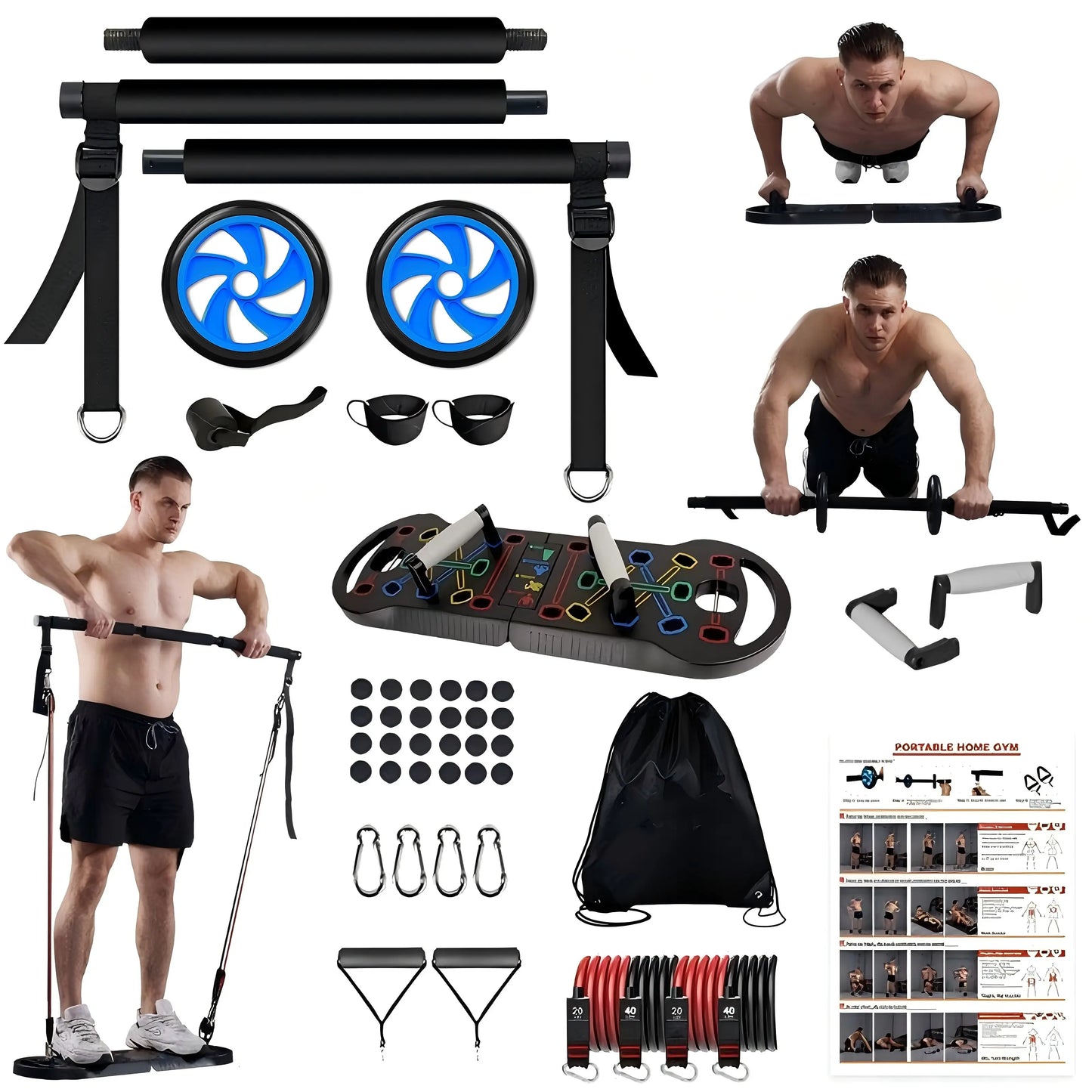 HOTWAVE Push up Board Fitness,Professional Strength Training Equipment for Chest, Shoulders, Back & Triceps, Portable Workout Station with Non-Slip Handles Home Exercise Machine Arm Exerciser Push up Stand Push up Bars Summerwins Fathersdaygift Summerwin